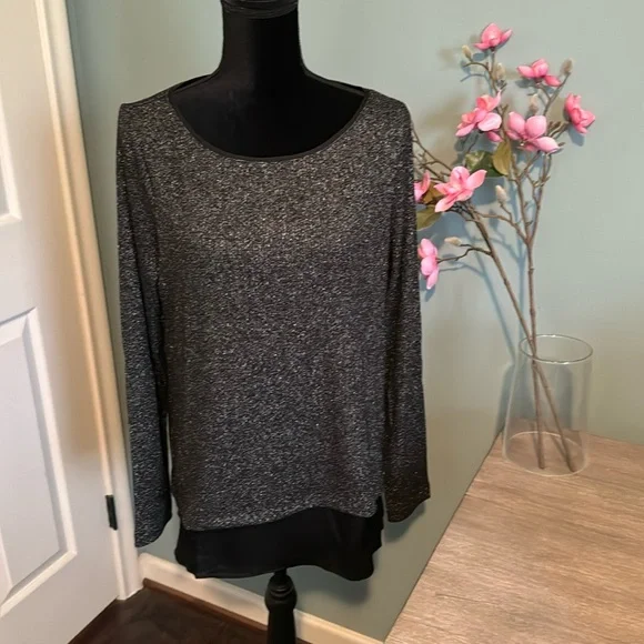 WHBM Black Shimmery Sweater - Picture 1 of 4